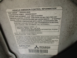 2003 MITSUBISHI GALANT ES SILVER 2.4L AT 163785